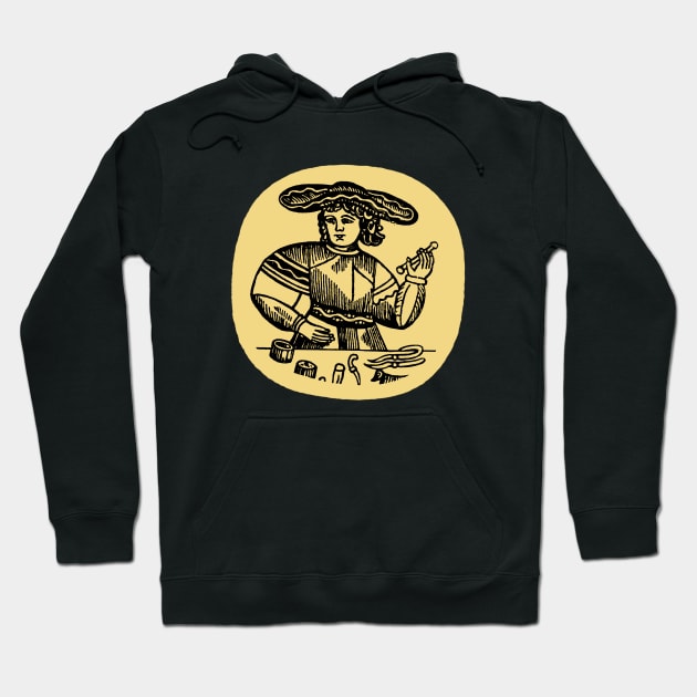 Tarot Magician - Gold Hoodie by softbluehum